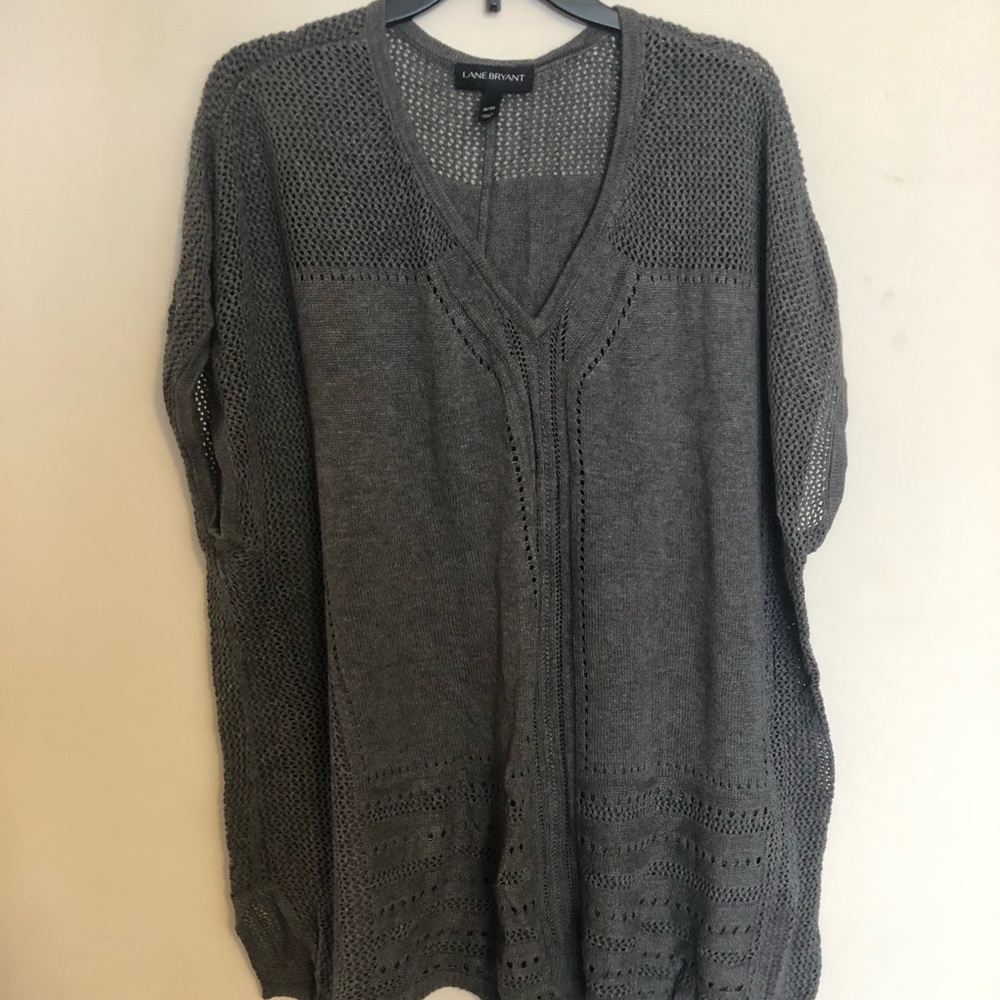 SUPER COMFY tunic style grey knit sweater. Sz18/20
